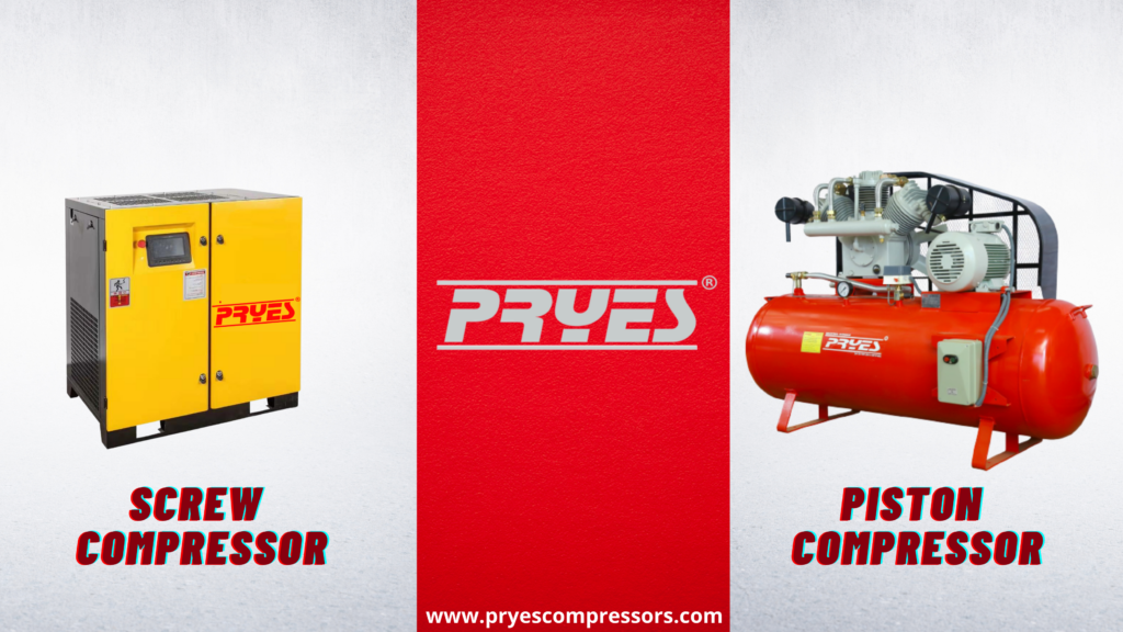 Piston compressor vs Rotary Screw Compressor PRS