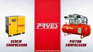 best piston and rotary screw air compressors manufacturer in India
